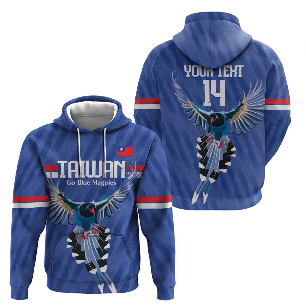 Custom Taiwan Football 2026 Hoodie Come On Blue Magpies