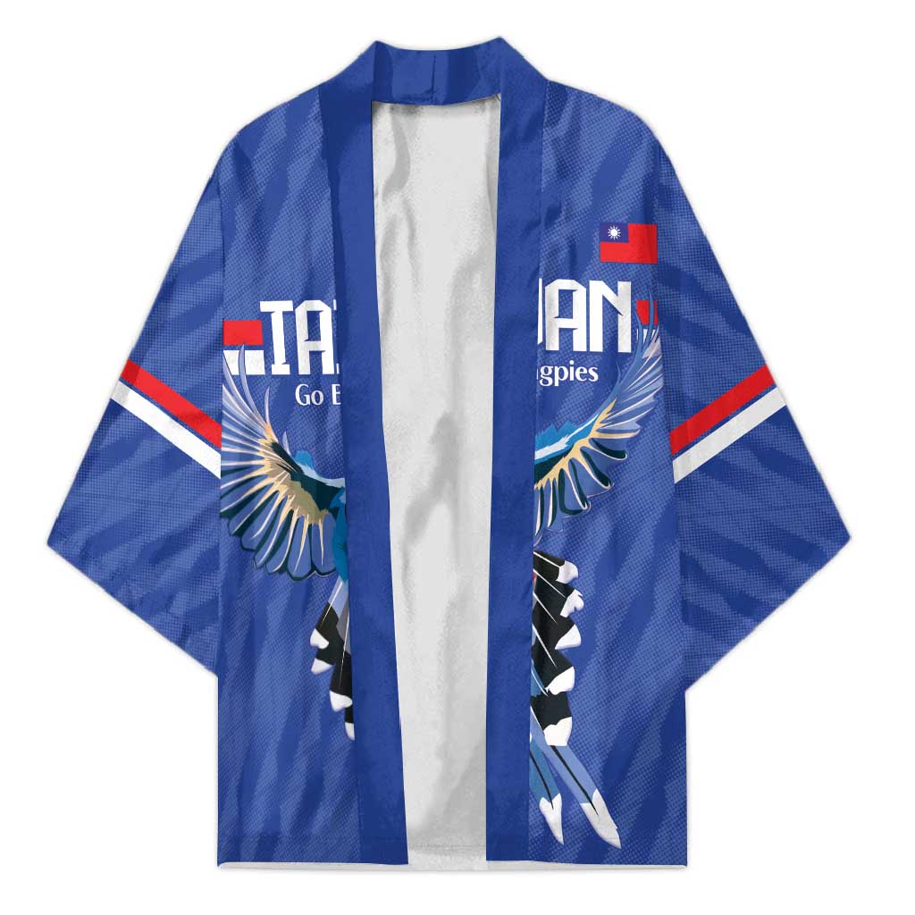 Custom Taiwan Football 2026 Kimono Come On Blue Magpies