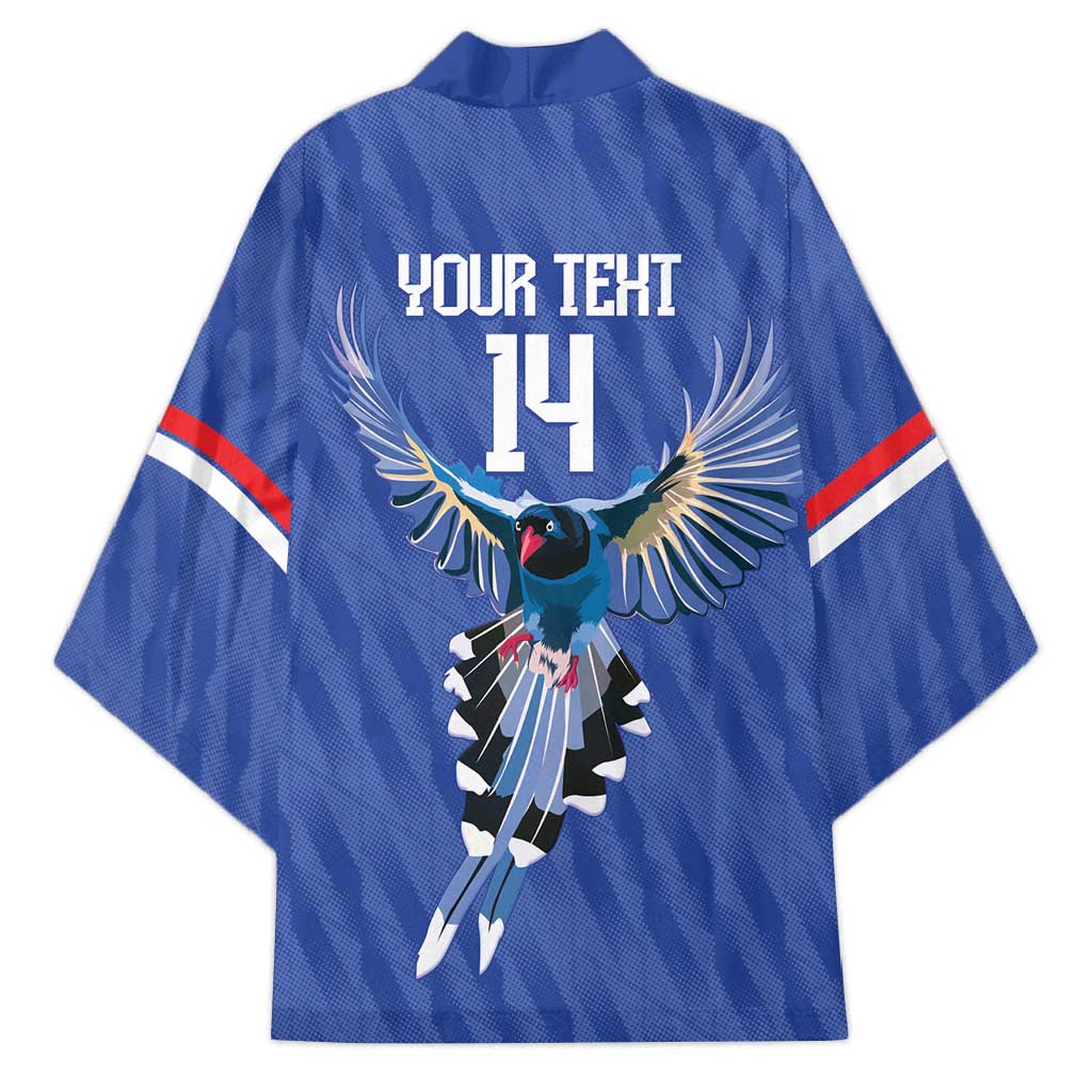 Custom Taiwan Football 2026 Kimono Come On Blue Magpies