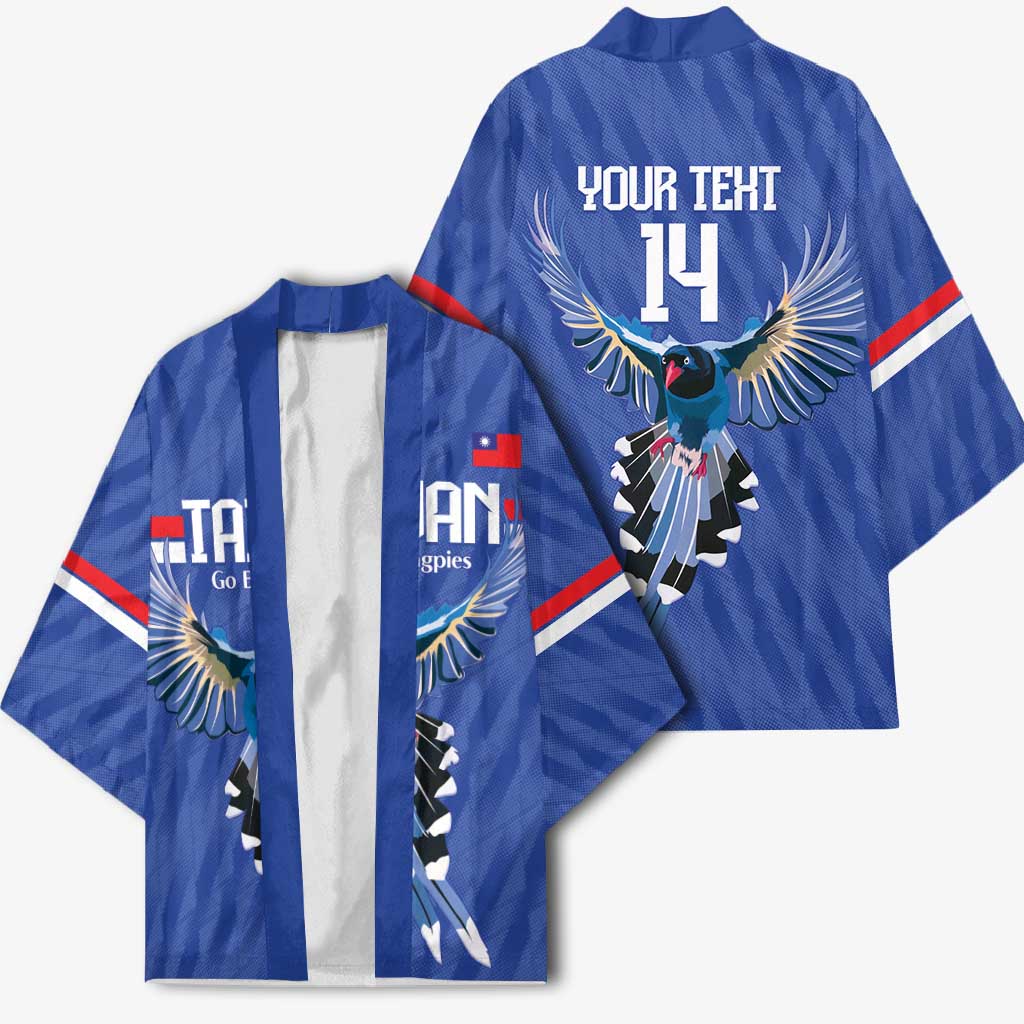 Custom Taiwan Football 2026 Kimono Come On Blue Magpies