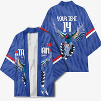 Custom Taiwan Football 2026 Kimono Come On Blue Magpies