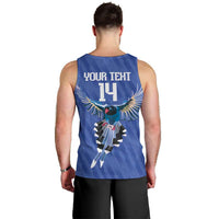 Custom Taiwan Football 2026 Men Tank Top Come On Blue Magpies