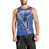 Custom Taiwan Football 2026 Men Tank Top Come On Blue Magpies