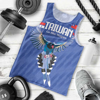 Custom Taiwan Football 2026 Men Tank Top Come On Blue Magpies