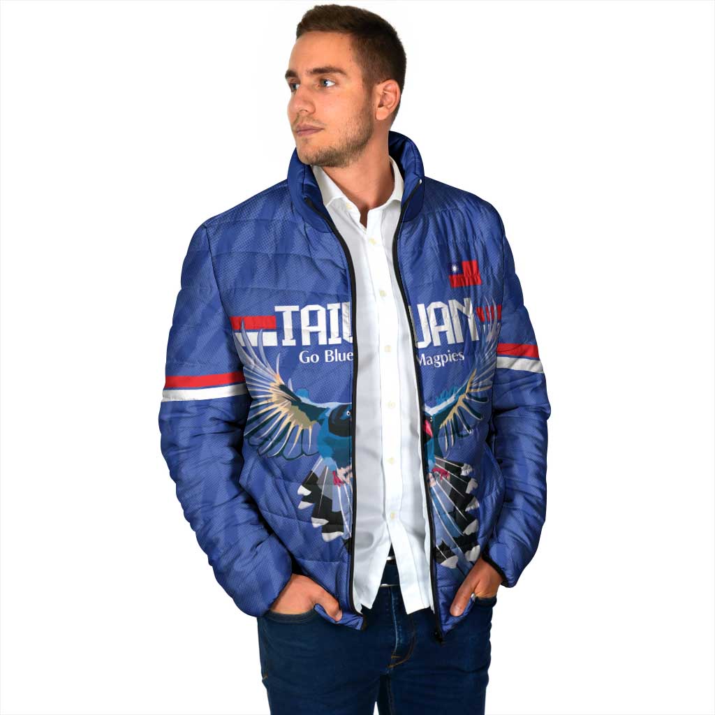 Custom Taiwan Football 2026 Padded Jacket Come On Blue Magpies