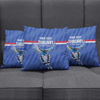 Custom Taiwan Football 2026 Pillow Cover Come On Blue Magpies