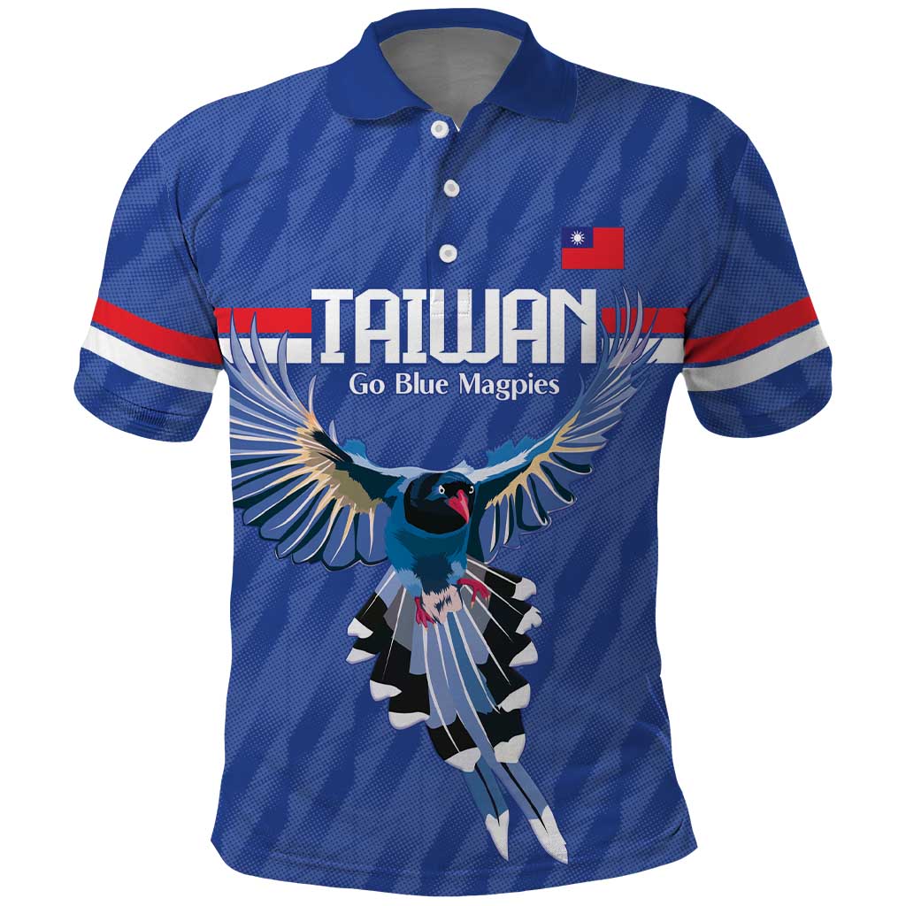 Custom Taiwan Football 2026 Polo Shirt Come On Blue Magpies