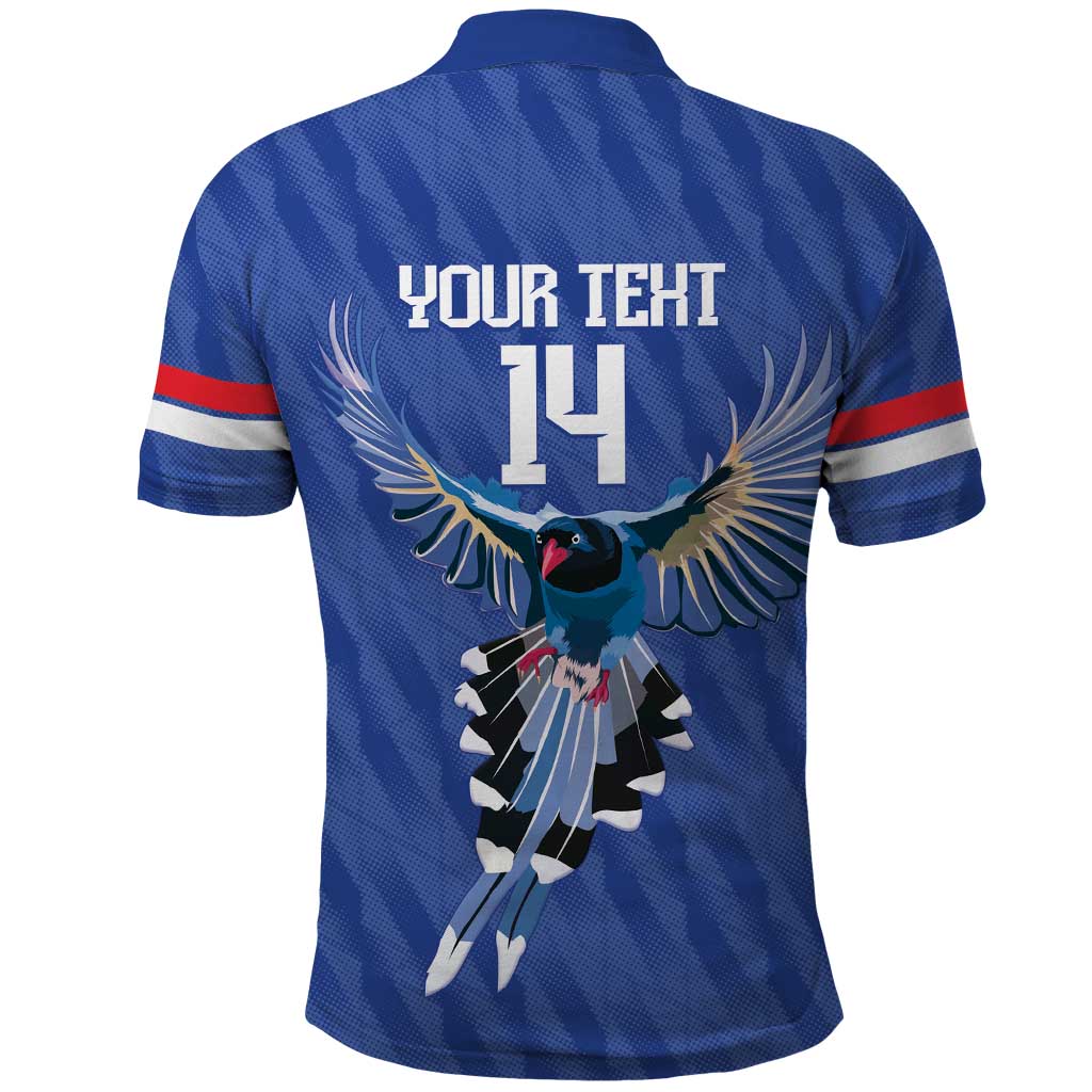 Custom Taiwan Football 2026 Polo Shirt Come On Blue Magpies