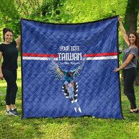 Custom Taiwan Football 2026 Quilt Come On Blue Magpies