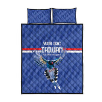 Custom Taiwan Football 2026 Quilt Bed Set Come On Blue Magpies