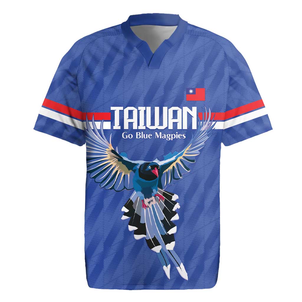 Custom Taiwan Football 2026 Rugby Jersey Come On Blue Magpies