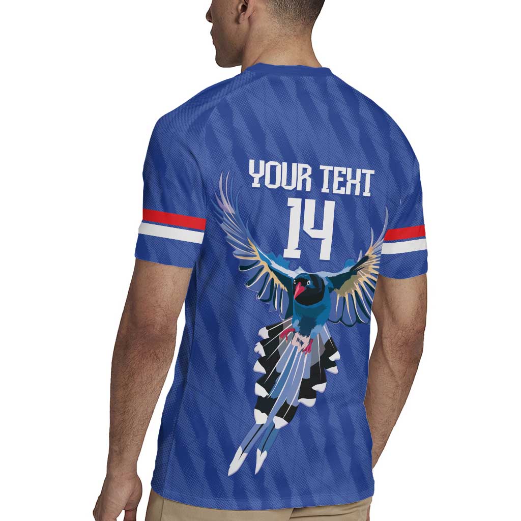 Custom Taiwan Football 2026 Rugby Jersey Come On Blue Magpies