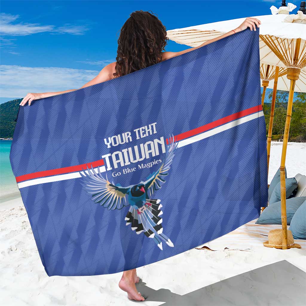 Custom Taiwan Football 2026 Sarong Come On Blue Magpies