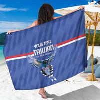 Custom Taiwan Football 2026 Sarong Come On Blue Magpies