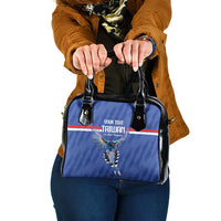 Custom Taiwan Football 2026 Shoulder Handbag Come On Blue Magpies
