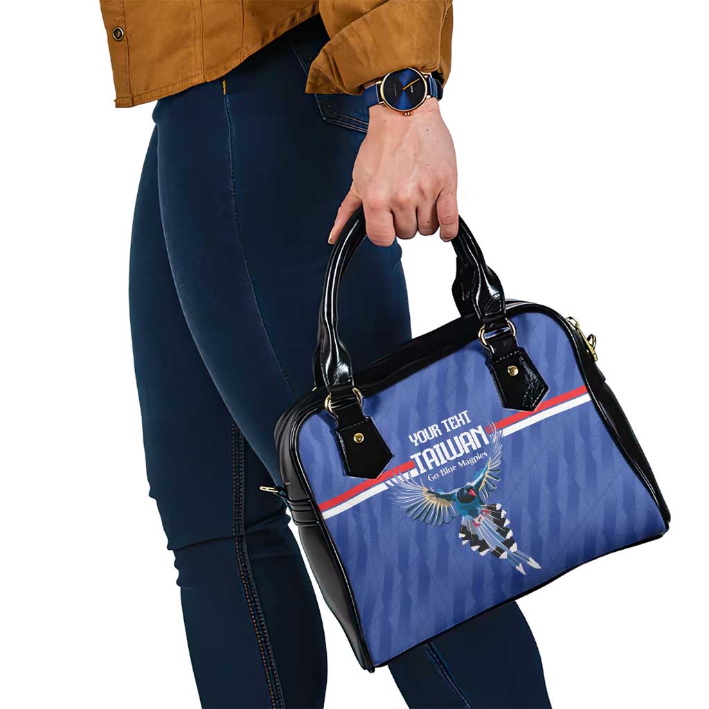 Custom Taiwan Football 2026 Shoulder Handbag Come On Blue Magpies
