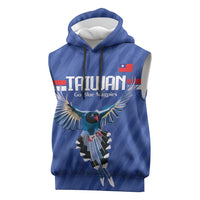 Custom Taiwan Football 2026 Sleeveless Hoodie Come On Blue Magpies