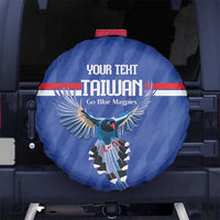 Custom Taiwan Football 2026 Spare Tire Cover Come On Blue Magpies