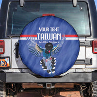 Custom Taiwan Football 2026 Spare Tire Cover Come On Blue Magpies