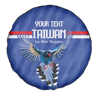 Custom Taiwan Football 2026 Spare Tire Cover Come On Blue Magpies