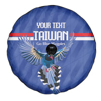 Custom Taiwan Football 2026 Spare Tire Cover Come On Blue Magpies
