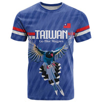 Custom Taiwan Football 2026 T Shirt Come On Blue Magpies