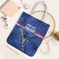 Custom Taiwan Football 2026 Tote Bag Come On Blue Magpies