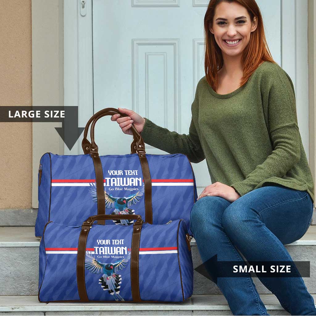 Custom Taiwan Football 2026 Travel Bag Come On Blue Magpies