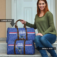 Custom Taiwan Football 2026 Travel Bag Come On Blue Magpies
