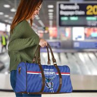 Custom Taiwan Football 2026 Travel Bag Come On Blue Magpies