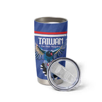 Custom Taiwan Football 2026 Tumbler Cup Come On Blue Magpies