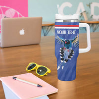 Custom Taiwan Football 2026 Tumbler With Handle Come On Blue Magpies