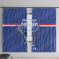 Custom Taiwan Football 2026 Window Curtain Come On Blue Magpies