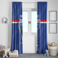 Custom Taiwan Football 2026 Window Curtain Come On Blue Magpies