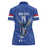 Custom Taiwan Football 2026 Women Polo Shirt Come On Blue Magpies