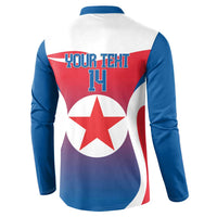 Custom North Korea Football 2026 Button Sweatshirt Come On Eastern Azaleas