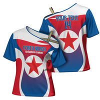 Custom North Korea Football 2026 Cross Shoulder Shirt Come On Eastern Azaleas