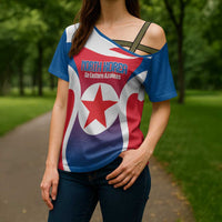 Custom North Korea Football 2026 Cross Shoulder Shirt Come On Eastern Azaleas