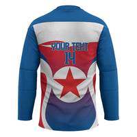 Custom North Korea Football 2026 Hockey Jersey Come On Eastern Azaleas