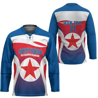 Custom North Korea Football 2026 Hockey Jersey Come On Eastern Azaleas