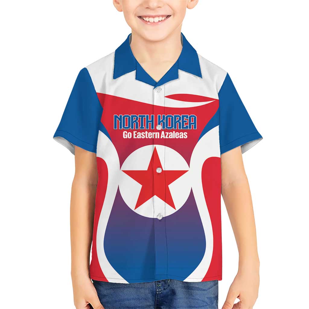 Custom North Korea Football 2026 Kid Hawaiian Shirt Come On Eastern Azaleas