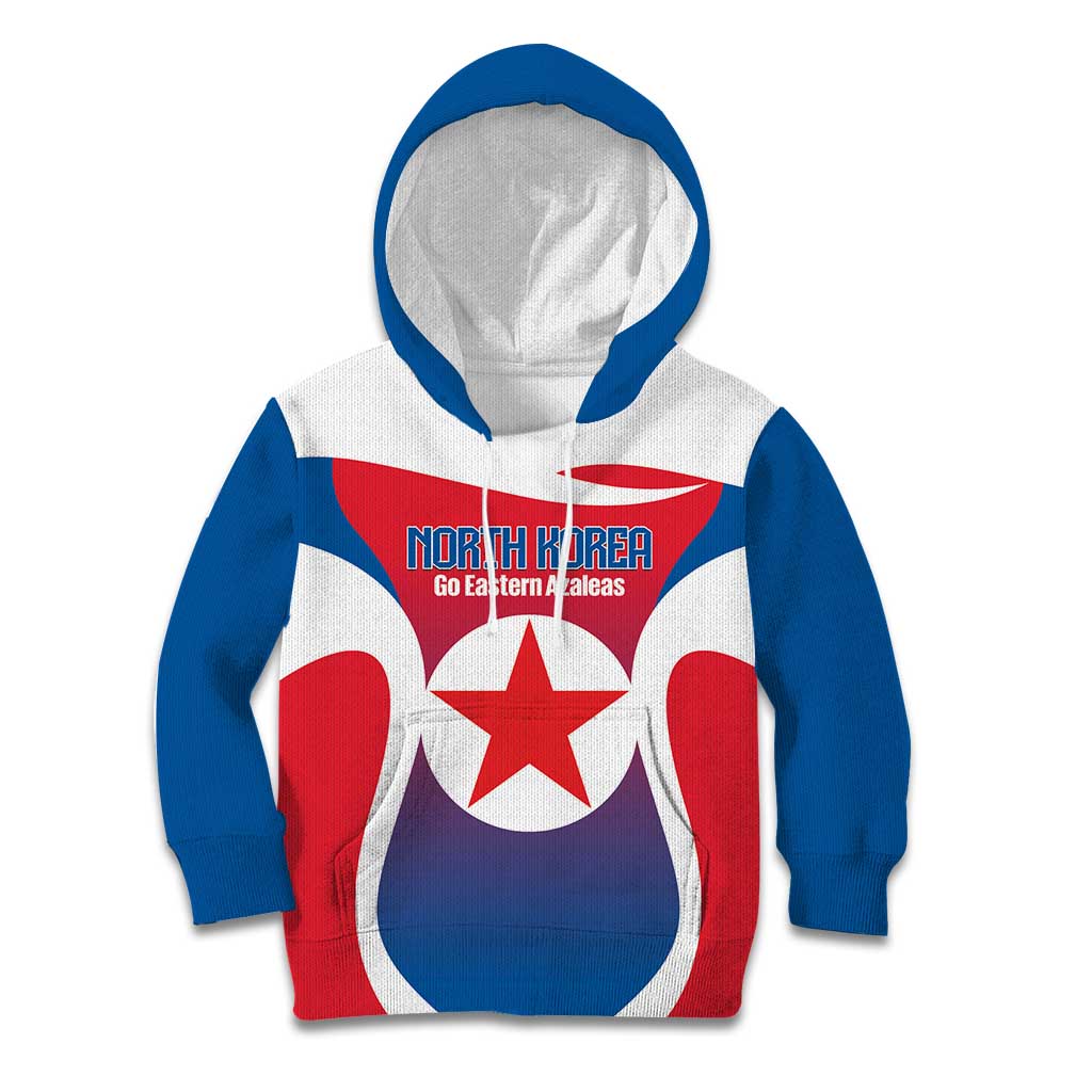 Custom North Korea Football 2026 Kid Hoodie Come On Eastern Azaleas