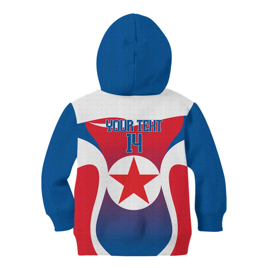 Custom North Korea Football 2026 Kid Hoodie Come On Eastern Azaleas