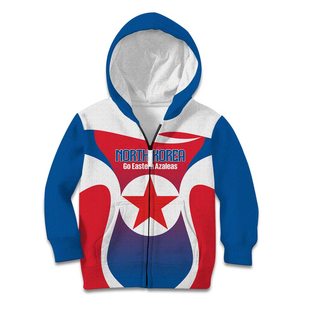 Custom North Korea Football 2026 Kid Hoodie Come On Eastern Azaleas