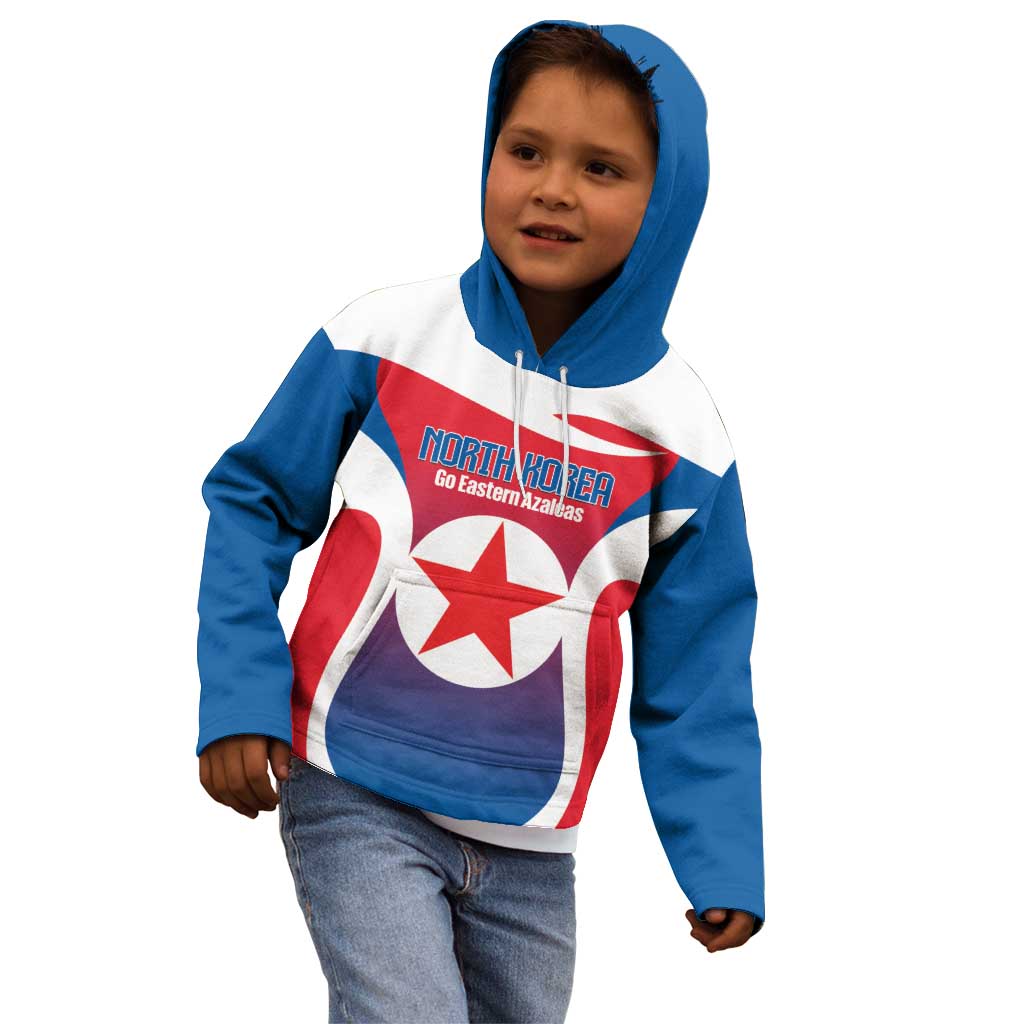 Custom North Korea Football 2026 Kid Hoodie Come On Eastern Azaleas