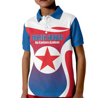 Custom North Korea Football 2026 Kid Polo Shirt Come On Eastern Azaleas