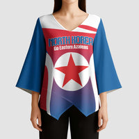 Custom North Korea Football 2026 Kimono Sleeve Blouse Come On Eastern Azaleas