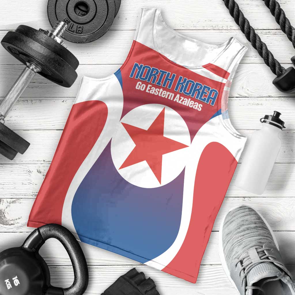 Custom North Korea Football 2026 Men Tank Top Come On Eastern Azaleas