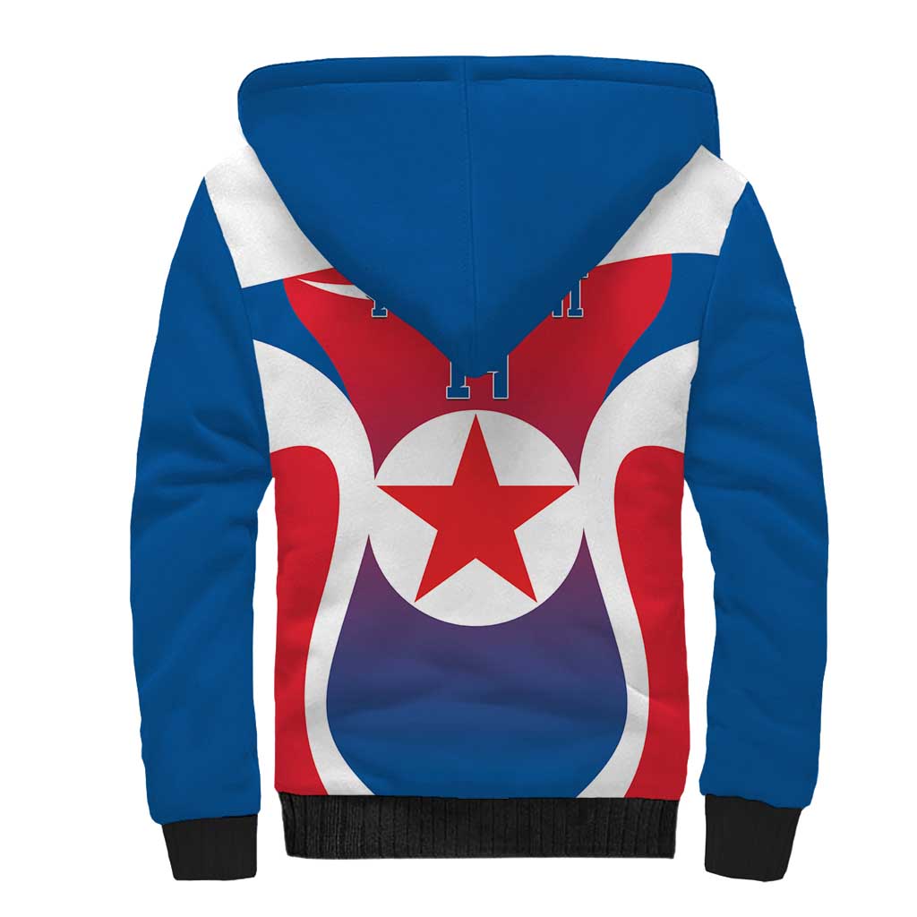 Custom North Korea Football 2026 Sherpa Hoodie Come On Eastern Azaleas