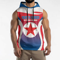 Custom North Korea Football 2026 Sleeveless Hoodie Come On Eastern Azaleas
